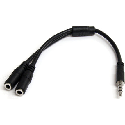 StarTech Headset Adapter Adaptador de Audio y Micrófono 3.5 mm Compacto