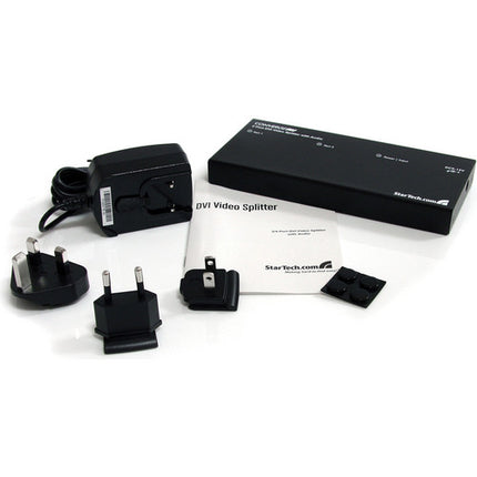 StarTech ST122DVIA Divisor de Video DVI 2 Puertos con Audio y Adaptador Universal