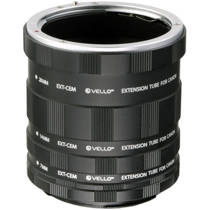Vello Set de Tubos de Extensión Manual 7 14 y 28 mm para Canon EF EF-S
