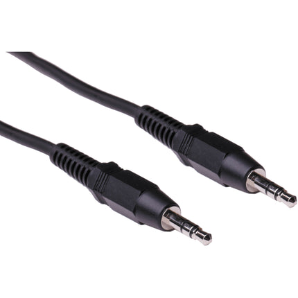 Pearstone Cable Auxiliar Stereo Mini Macho a Macho Negro 50 Pies