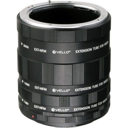 Vello Set de Tubos de Extensión Manual 7mm 14mm 28mm para Montura Nikon F