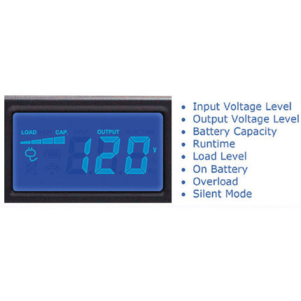 CyberPower OR500LCDRM1U UPS 500VA 300W con pantalla LCD y conectividad USB
