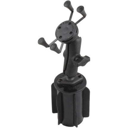RAM Mounts RAM-A-CAN II Soporte Universal para Portavasos y Móvil con Agarre X-Grip para Dispositivos de 1.88 a 3.25 Pulgadas