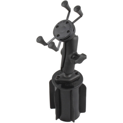 RAM Mounts RAM-A-CAN II Soporte Universal para Portavasos y Móvil con Agarre X-Grip para Dispositivos de 1.88 a 3.25 Pulgadas