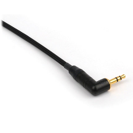 Remote Audio Cable Estéreo Jumper 3.5mm Ángulo Recto 10" Braided Sleeve