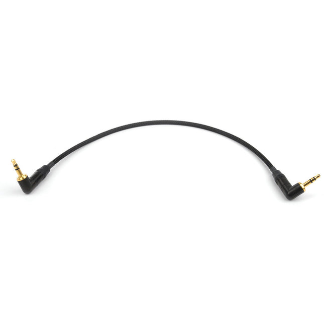 Remote Audio Cable Estéreo Jumper 3.5mm Ángulo Recto 10" Braided Sleeve