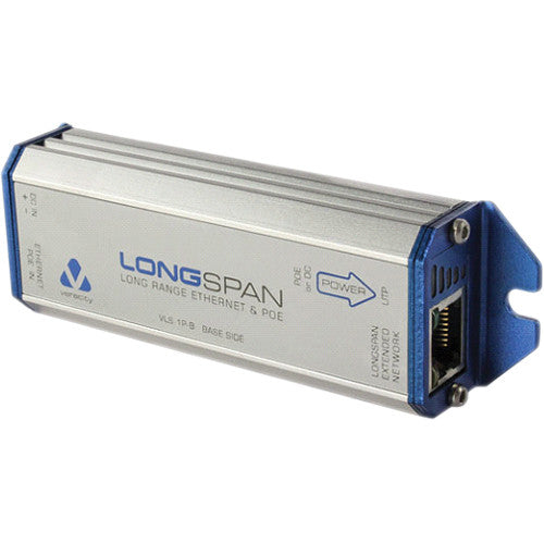 Veracity LONGSPAN Extensor Ethernet con PoE hasta 3500 pies y 25.5W PoE+