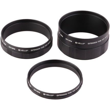 Vello Set de Tubos de Extensión Manual 7mm 14mm 28mm para Montura Nikon F