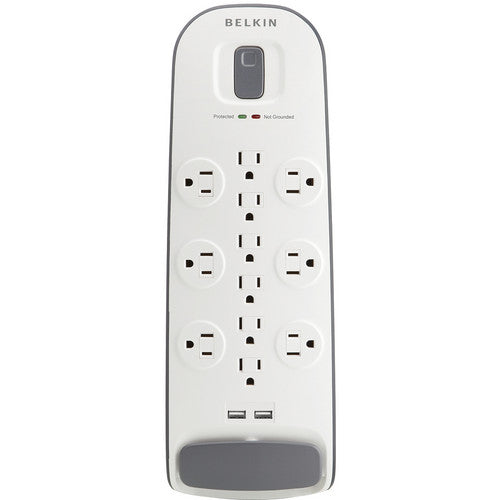 Belkin BV112050-06 protector de sobretensión 12 tomas 3996 joules USB blanco