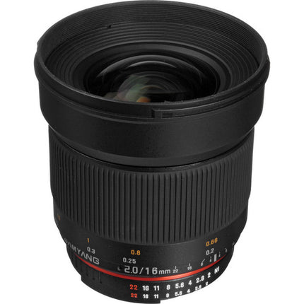 Samyang 16mm f/2.0 ED AS UMC CS Lente para Nikon APS-C con Montura F