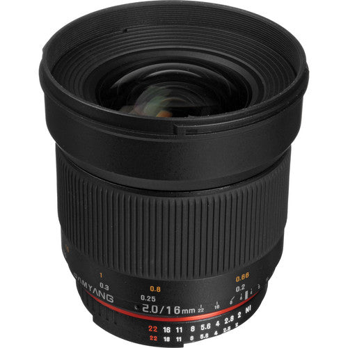Samyang 16mm f/2.0 ED AS UMC CS Lente para Nikon APS-C con Montura F