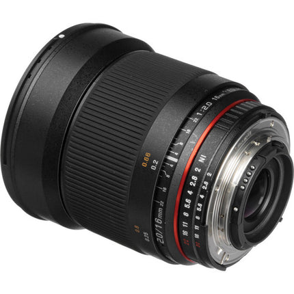 Samyang 16mm f/2.0 ED AS UMC CS Lente para Nikon APS-C con Montura F