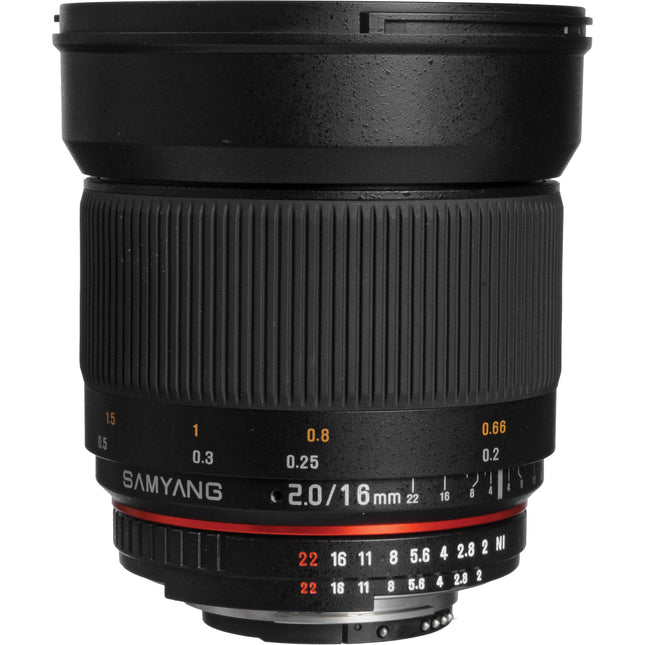 Samyang 16mm f/2.0 ED AS UMC CS Lente para Nikon APS-C con Montura F