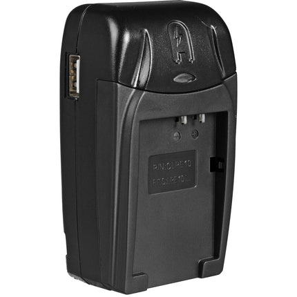 Watson Compact Cargador AC/DC para Batería LP-E10 con Indicador LED y Adaptadores Europeos y para Auto