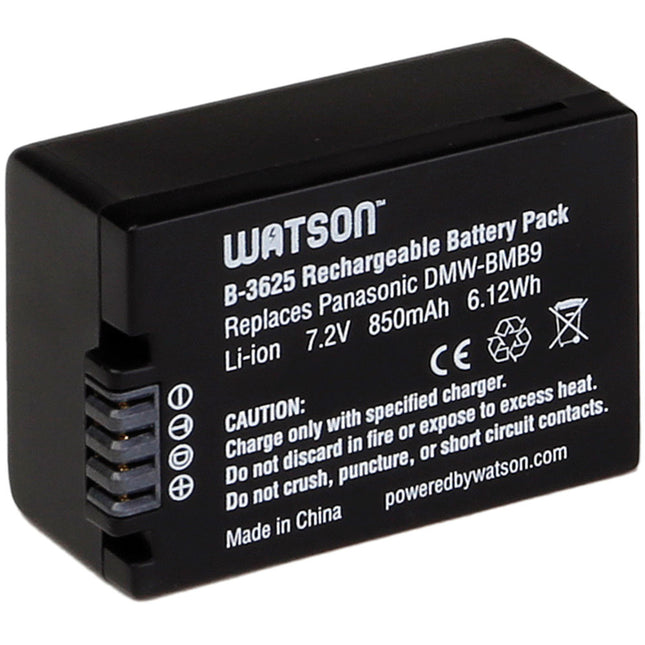 Watson DMW-BMB9 Batería de Litio 7.2V 850mAh para cámaras Panasonic Leica
