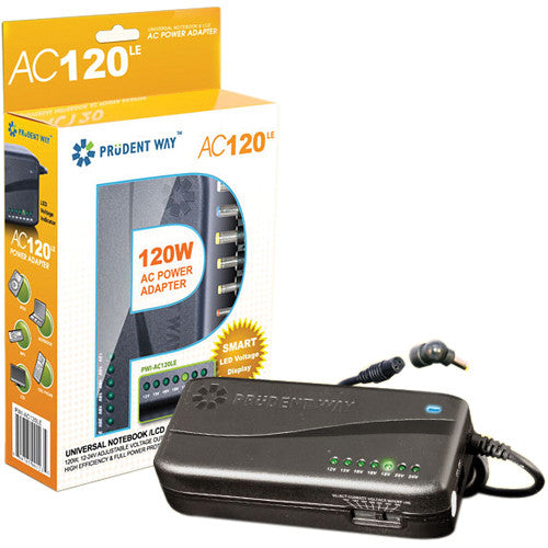 Prudent Way Adaptador Universal para Notebook y LCD 120W 12-24V 15 Conectores