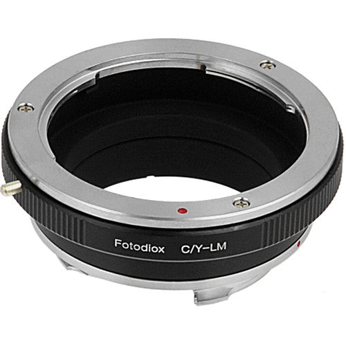 Adaptador de Montura para Lentes FotodioX Contax Yashica Pro en Latón Acero inoxidable para Cámaras Leica M