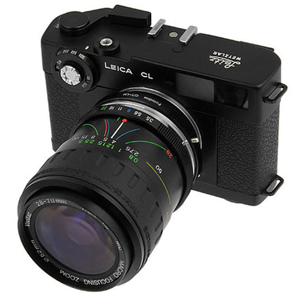 Adaptador de Montura para Lentes FotodioX Contax Yashica Pro en Latón Acero inoxidable para Cámaras Leica M