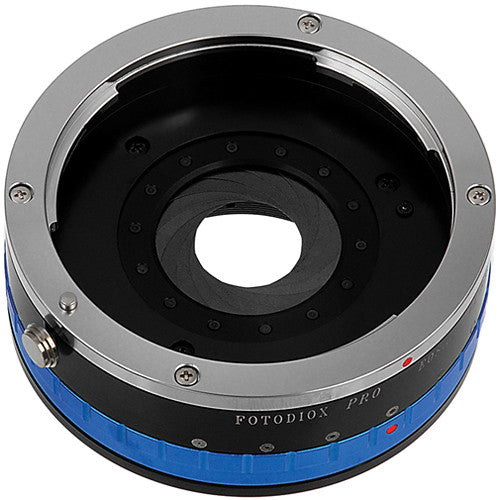 FotodioX Adaptador de Objetivo Canon EF con Iris Integrado para Fujifilm X-Mount Acabado Acero Inoxidable