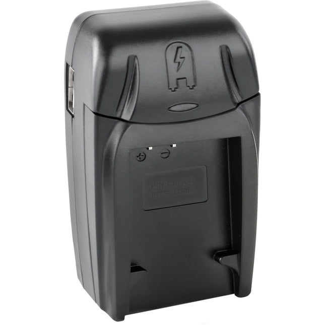 Watson Cargador Compacto AC DC para Baterías LI-50B VW-VBX090 D-Li88 con USB y Adaptadores Europeos y Coche