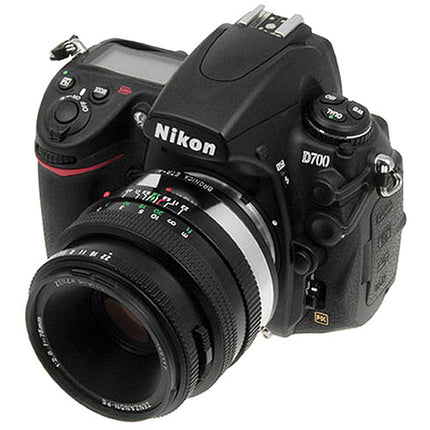 FotodioX Pro Adaptador Montura para Lentes Bronica ETR a Nikon F con Montura de Resorte y Acabado en Latón