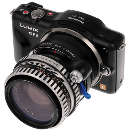 Adaptador de objetivo FotodioX Exakta Auto Topcon para cámaras Micro Cuatro Tercios acero inoxidable