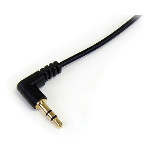 StarTech Cable de Audio 3 5mm TRS Ángulo Recto a Recto 0 9m Negro