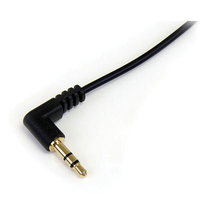 StarTech Cable de Audio 3.5mm TRS Ángulo Recto a Recto 30cm Negro