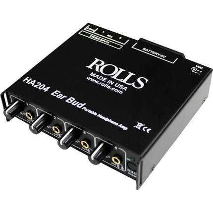 Rolls HA204p Amplificador de Auriculares 4 Canales Portátil Batería 8 Horas