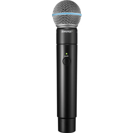 Shure MXW2 Transmisor de Mano para Micrófono Beta 58A Alcance 160ft Batería Recargable