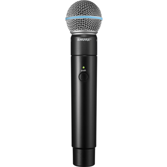 Shure MXW2 Transmisor de Mano para Micrófono Beta 58A Alcance 160ft Batería Recargable