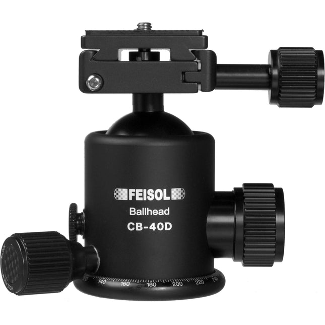 FEISOL CB-40D Cabezal Esférico con Placa QP-144750 Capacidad 33 lb Bloqueo Dual