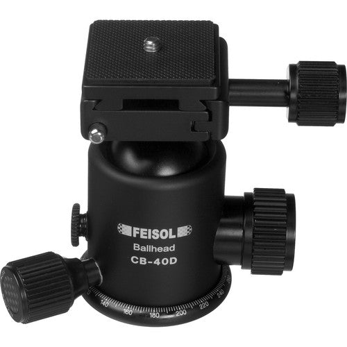 FEISOL CB-40D Cabezal Esférico con Placa QP-144750 Capacidad 33 lb Bloqueo Dual