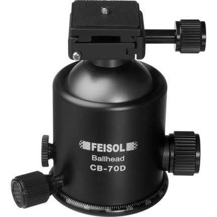 FEISOL CB-70D Cabezal Esférico con Placa de Liberación QP-144750 37.6 kg Capacidad Bloqueo Dual