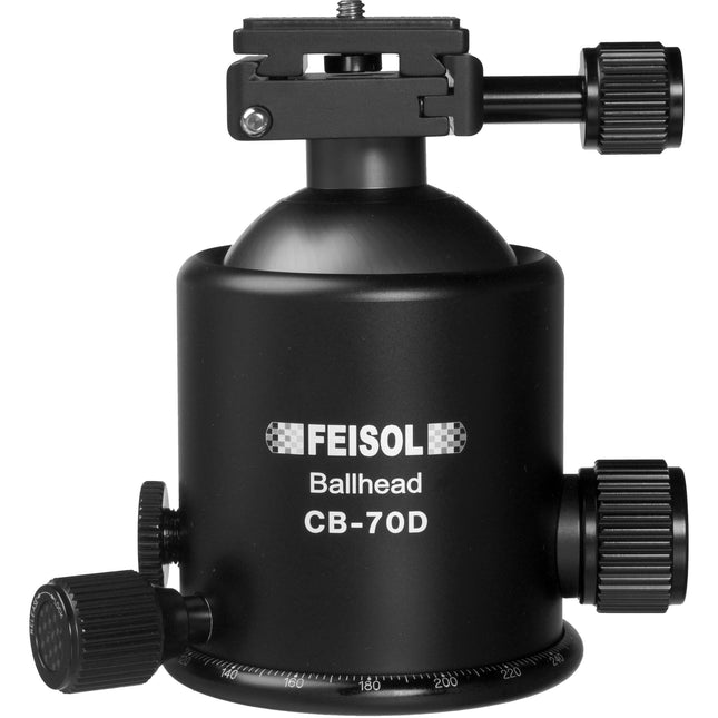 FEISOL CB-70D Cabezal Esférico con Placa de Liberación QP-144750 37.6 kg Capacidad Bloqueo Dual