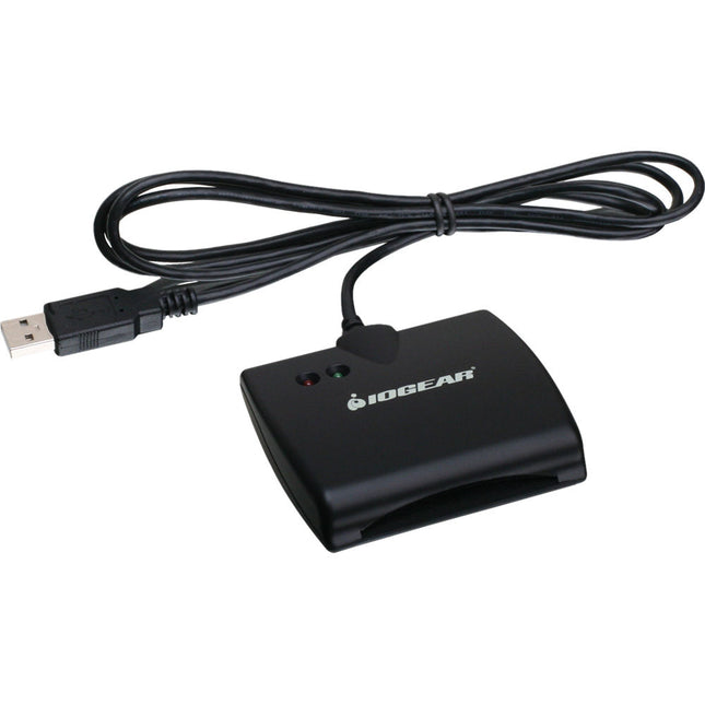 IOGEAR USB Smart Card Access Reader con cable de 1.52m y conexión USB tipo A