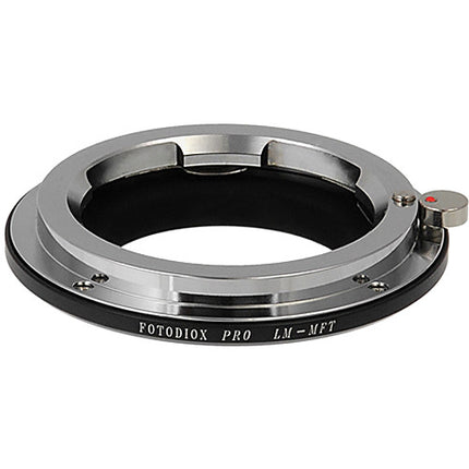 Adaptador de Montura FotodioX Leica M Pro para Cámaras Micro Cuatro Tercios Acabado Acero Inoxidable