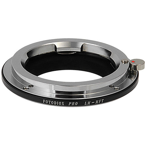 Adaptador de Montura FotodioX Leica M Pro para Cámaras Micro Cuatro Tercios Acabado Acero Inoxidable