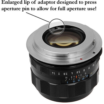 FotodioX Pro Adaptador de Montura para Lente M42 a Cámara Canon EF con Construcción Metálica