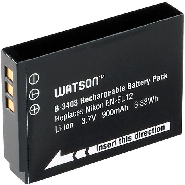Watson EN-EL12 Batería de Litio 3.7V 900mAh para Nikon con Garantía