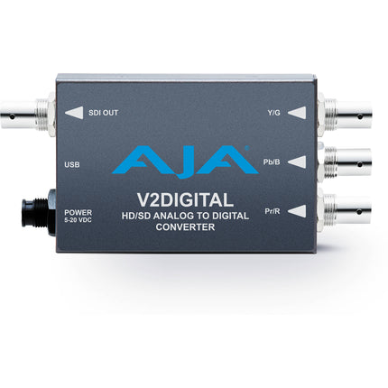 AJA V2Digital Convertidor Mini de Analógico a HD SD SDI 10 bits 5 VDC