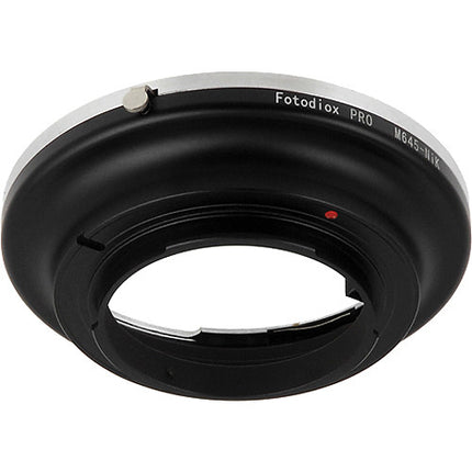 FotodioX Pro Adaptador de Montura para Lente Mamiya 645 a Nikon F con Enfoque Infinito y Acabado en Latón