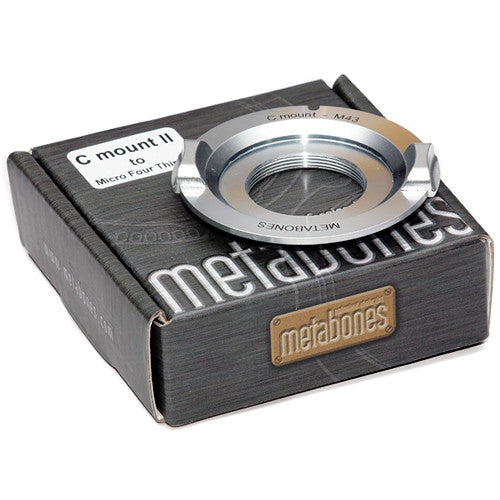 Adaptador Metabones para lentes C-Mount a Micro Cuatro Tercios Chrome