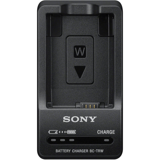 Sony BC-TRW W Cargador de Batería para NP-FW50 con Enchufe Retráctil