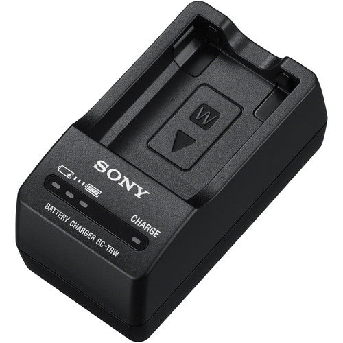Sony BC-TRW W Cargador de Batería para NP-FW50 con Enchufe Retráctil