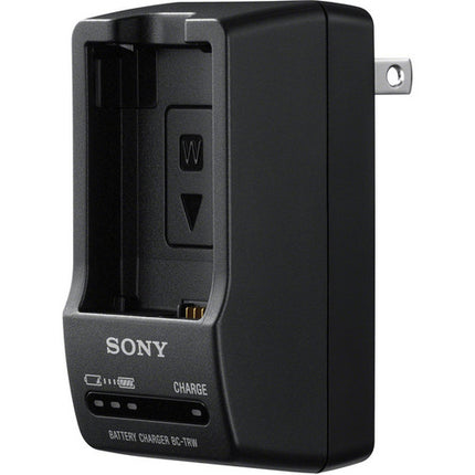 Sony BC-TRW W Cargador de Batería para NP-FW50 con Enchufe Retráctil