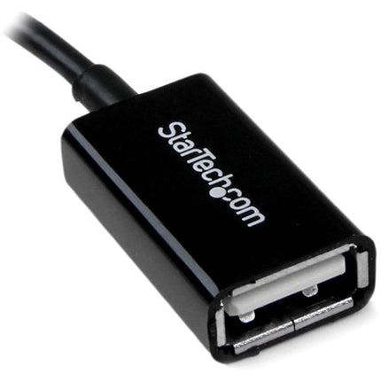 StarTech Adaptador Micro USB macho a USB OTG hembra 5 pulgadas para conexión fácil