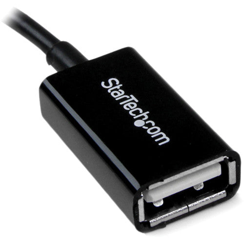 StarTech Adaptador Micro USB macho a USB OTG hembra 5 pulgadas para conexión fácil