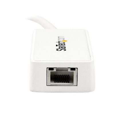 StarTech Adaptador Ethernet Gigabit USB 3.0 con Puerto USB Pasante Blanco