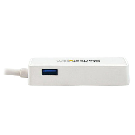 StarTech Adaptador Ethernet Gigabit USB 3.0 con Puerto USB Pasante Blanco